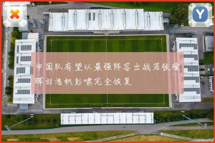 中国队有望以最强阵容出战若张瑷晖刘浩帆彭啸完全恢复
